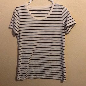 Cream and black stripped shirt
